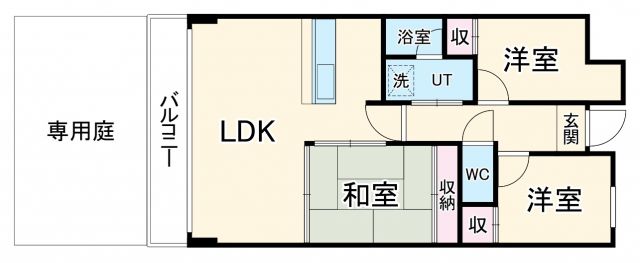 ベルヴュー長興寺の間取り写真