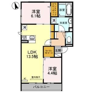 ＪＲ大阪環状線 寺田町駅 徒歩3分 3階建 築11年の間取り写真