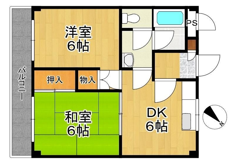 エクレール衣掛の間取り写真