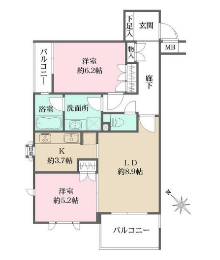 藤和シティホームズ代々木の間取り写真
