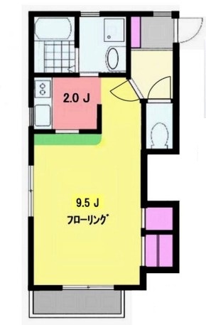 ＪＲ京浜東北線 大井町駅 徒歩13分 3階建 築24年の間取り写真