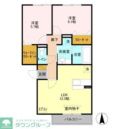 グリーンシャトーの間取り写真