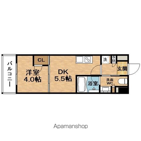 地下鉄谷町線 南森町駅 徒歩12分 12階建 築4年の間取り写真