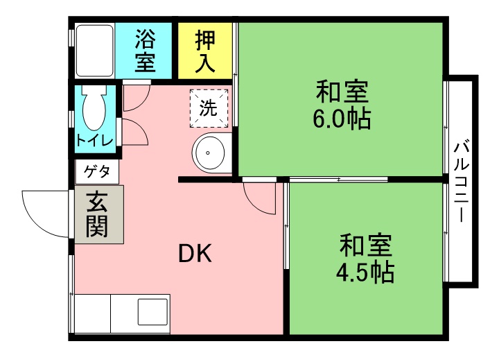 ホビーハイツ1の間取り