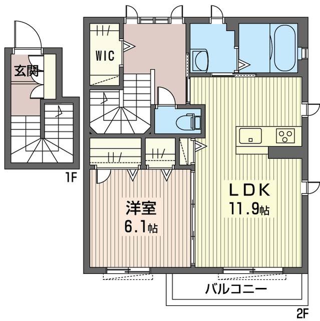 フォンテーヌブローCの間取り