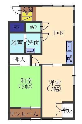 シャンテハイツの間取り