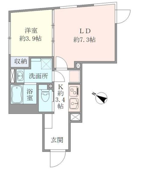 HTピア赤坂の間取り