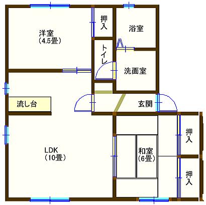 ラフォーレ新山の間取り