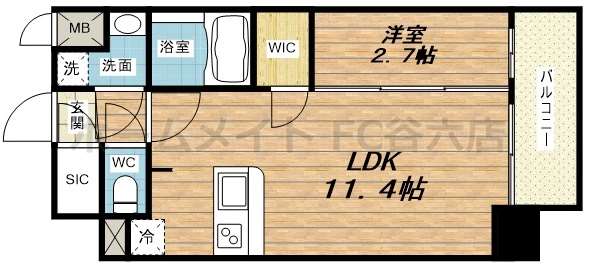 アプリーレ中之島の間取り