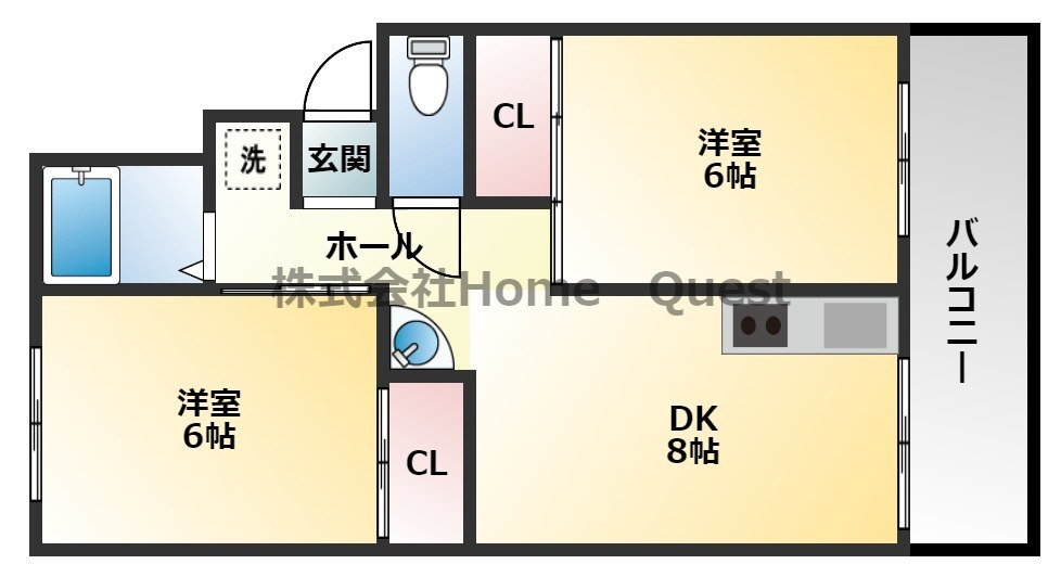 ハイツ高田の間取り