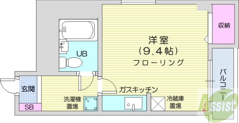 Y&M北7条ビルの間取り