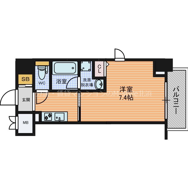 ドゥーエ立売堀の間取り