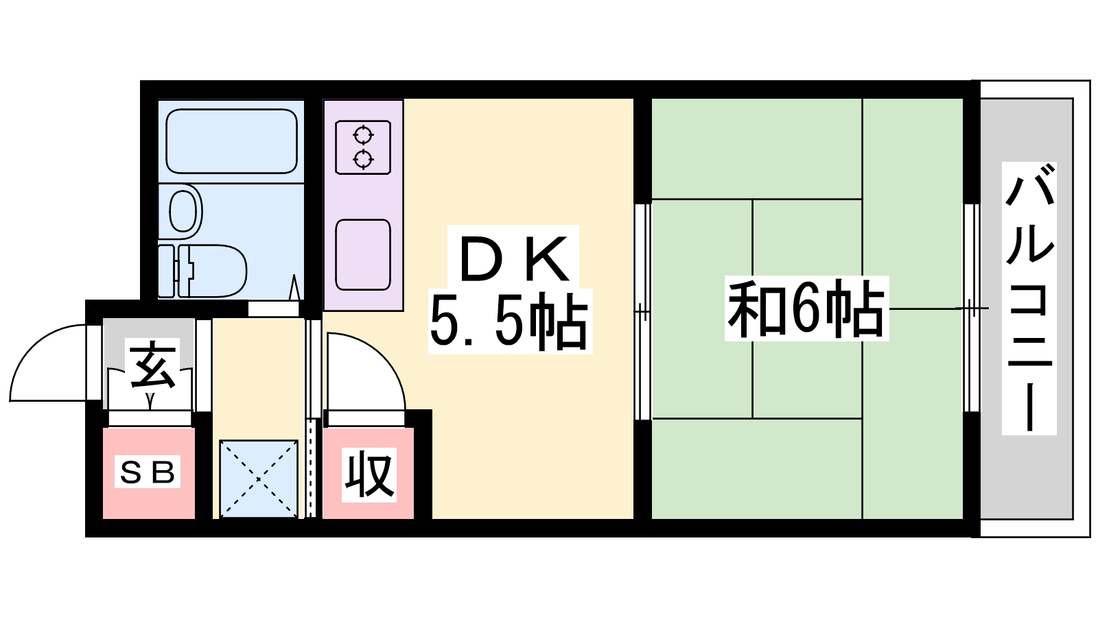 サンハイツ多井田C棟の間取り