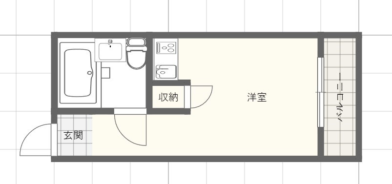 中岡ハイツの間取り