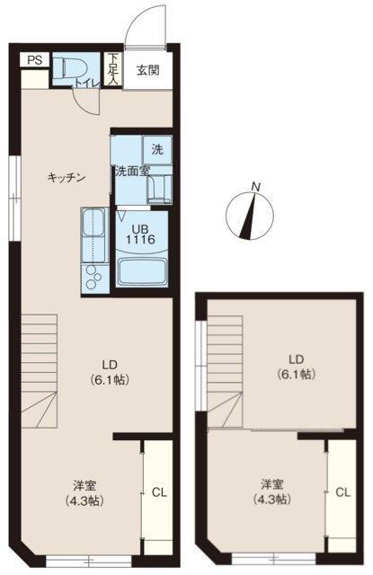 レピュア西新宿レジデンスの間取り