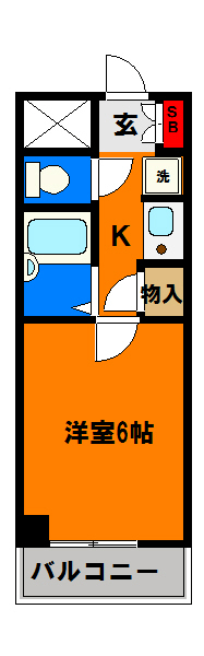 コンフォース喜の間取り