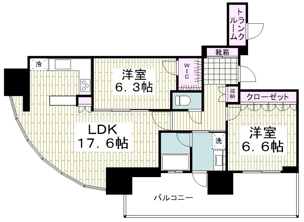 横浜市旭区鶴ケ峰のマンションの間取り