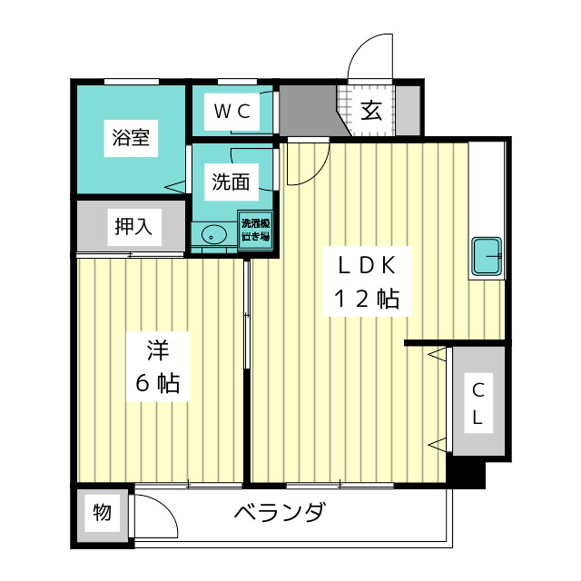 コーポゾンネの間取り