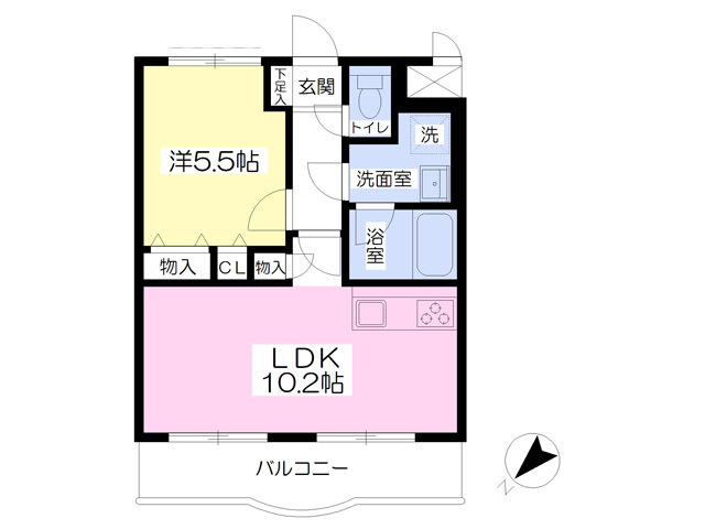 Ｍ＆Ｋマンションの間取り