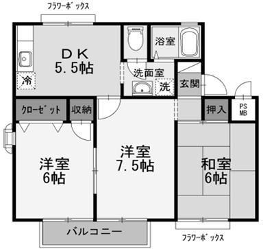 シャルム椿の間取り