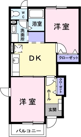 駿東郡小山町須走のアパートの間取り