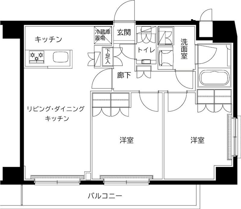 板橋区徳丸のマンションの間取り