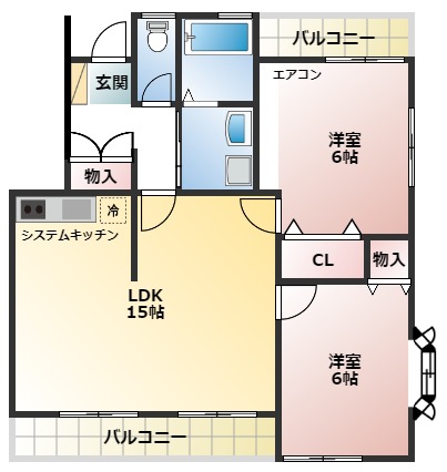 クレスト町田I　1号棟の間取り