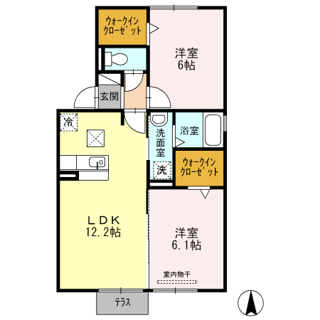 ビューラー　ヨシ　Ｂの間取り