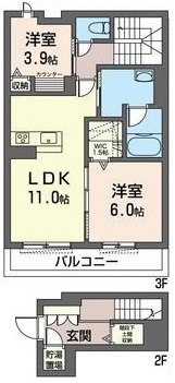 アミコート　ShaMaisonの間取り