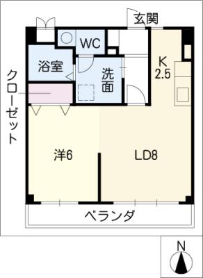 クオリテ山手通の間取り