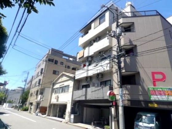 【広島市中区本川町のマンションの建物外観】