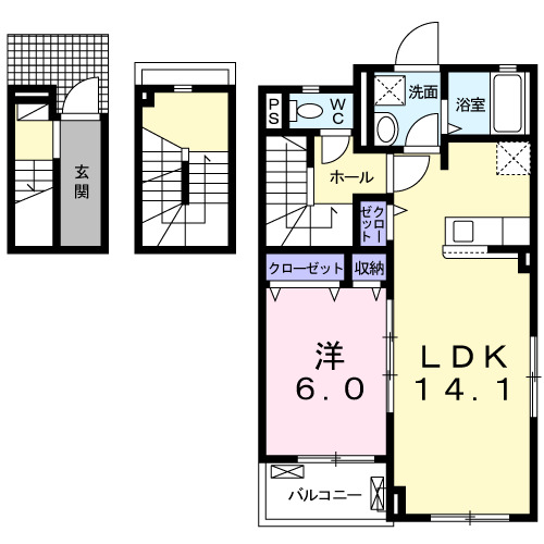 パーシモンIの間取り