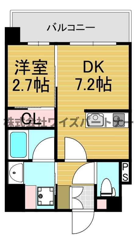 福岡市南区塩原のマンションの間取り