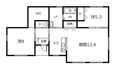 神居５－９借家の間取り