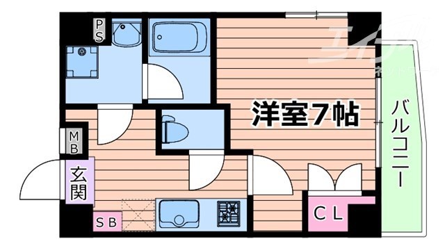 吹田市千里山東のマンションの間取り