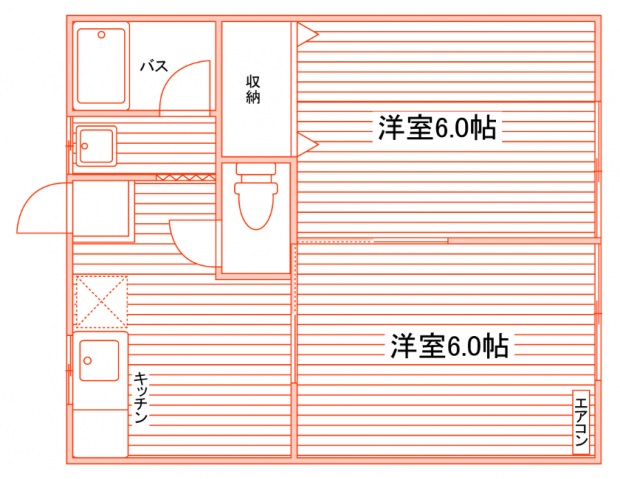 コーポ仁部の間取り