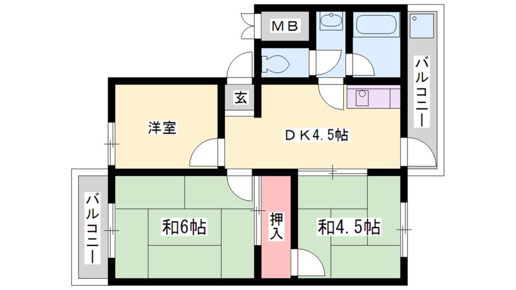 101マンションの間取り