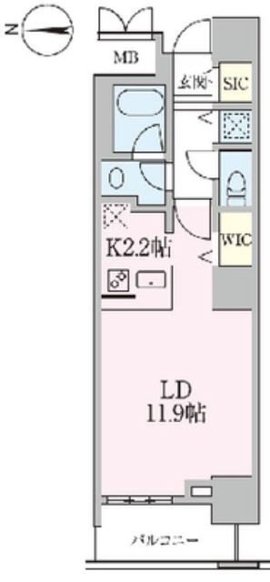 荒川区南千住のマンションの間取り