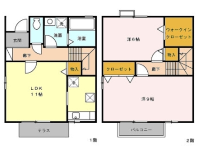 ロイヤルガーデン吉川Cの間取り