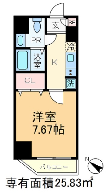 アルファコート王子２の間取り