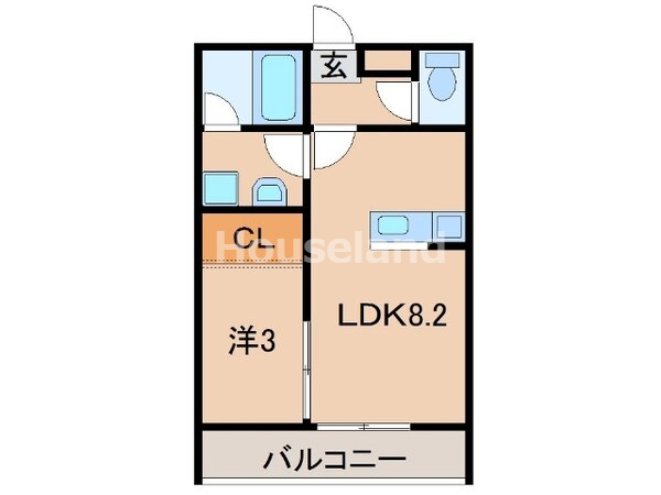 エクストリーム西小二里の間取り