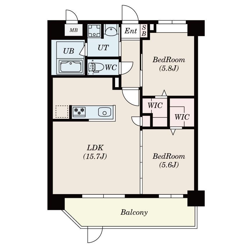 Ｓ ＲＥＳＩＤＥＮＣＥ半道橋ａｃｈｉｅｖｅの間取り