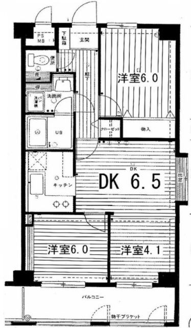 エバーグリーンパレス東浦和の間取り