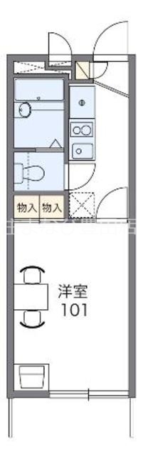 レオパレス市木の間取り