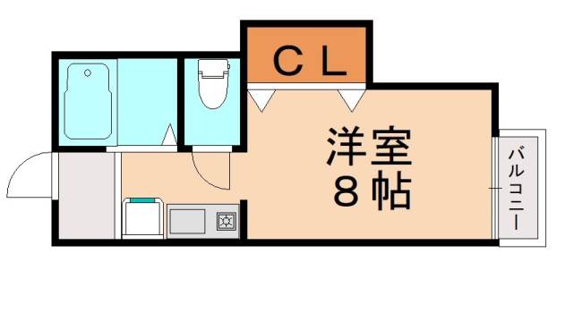 北九州市八幡西区北鷹見町のアパートの間取り