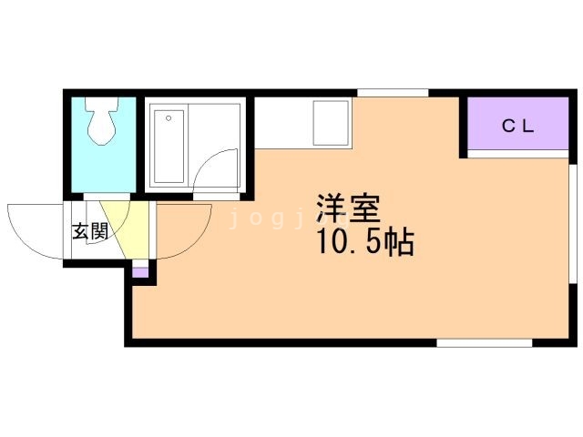 札幌市豊平区月寒西一条のマンションの間取り