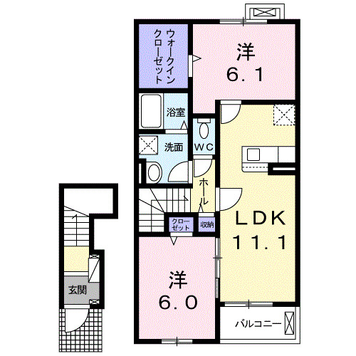 ヴィラ・トレポッツィＡの間取り