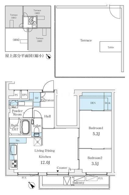 ソルテ千駄ヶ谷の間取り