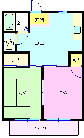 メゾンアストB棟の間取り