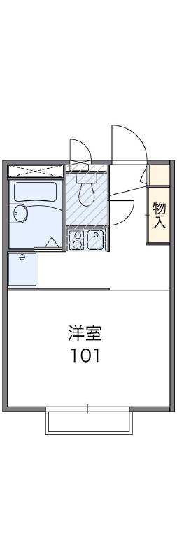 レオパレス第５ハニーの間取り